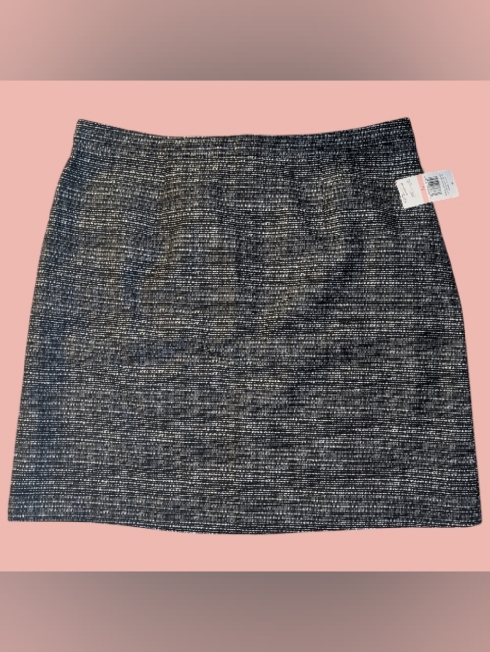 NWT CeCe Classic Black White Tweed Mini Skirt Size 10 MSRP $99 Nordstrom